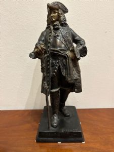 Statuina di bronzo "CARLO III" dell'800